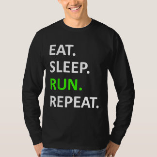 Eat Sleep Run Wiederholen Shirt Funny Runner Shirt
