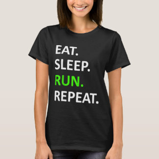 Eat Sleep Run Wiederholen Shirt Funny Runner Shirt