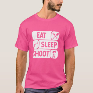 EAT SLEEP SHOOT Fotografy Lifestyle Fotograf T-Shirt