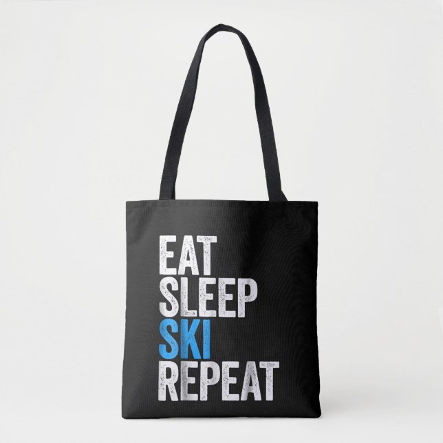 Eat Sleep Ski Repeat Skipass (Vorderseite)