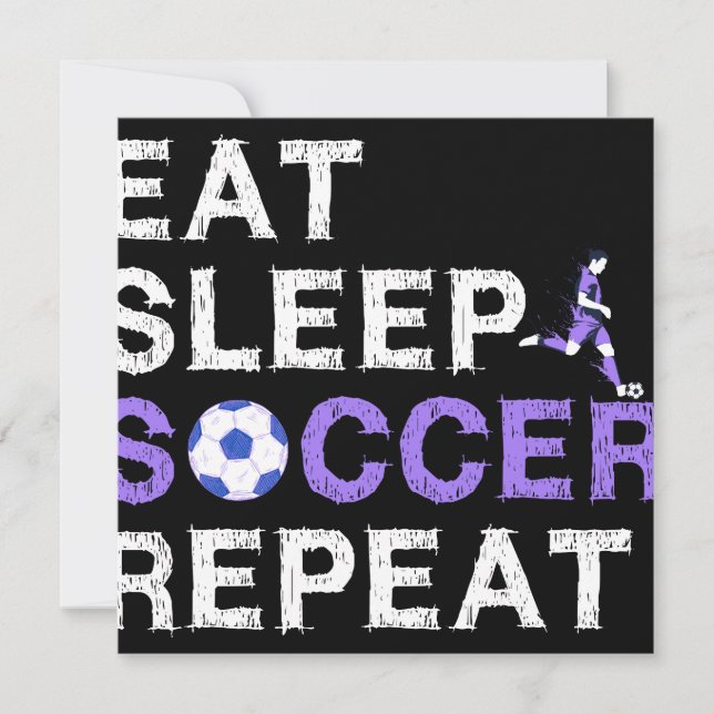 Eat Sleep Soccer Repeat Shirt Cool Sport Player Save The Date (Vorderseite)