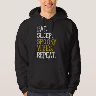 Eat Sleep Spooky Vibes Wiederholung - Halloween 20 Hoodie