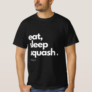 Eat Sleep Squash Wiederholung T-Shirt