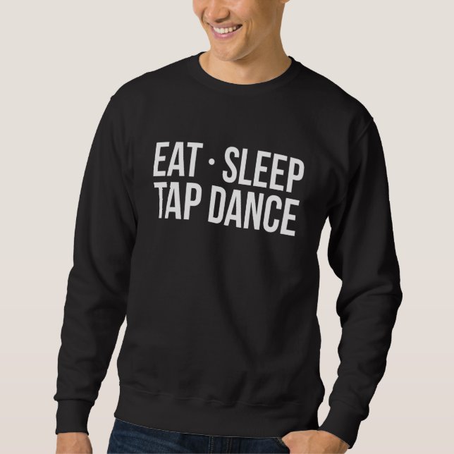 Eat Sleep Stich Dance Gestochen Tänzer Sweatshirt (Vorderseite)