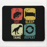 Eat Sleep Tame Repeat Dinosaur Gaming Geek Funny G Mousepad<br><div class="desc">Eat Sleep Tame Repeat Dinosaur Gaming Geek Funny Gamer</div>