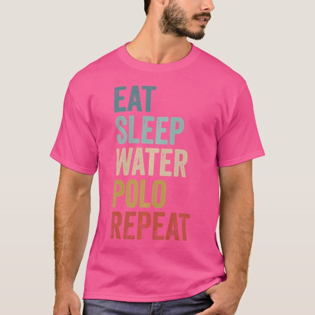 Eat Sleep Water Polo Wiederholen Funny Water Polo (Vorderseite)