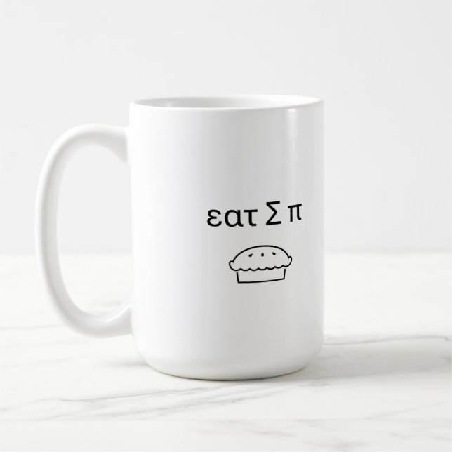 Eat sum pie mug kaffeetasse (Links)