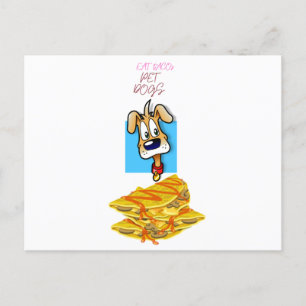eat tacos pet dogs postkarte