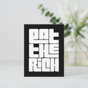 Eat the Rich - Lustiger Sozialist Postkarte