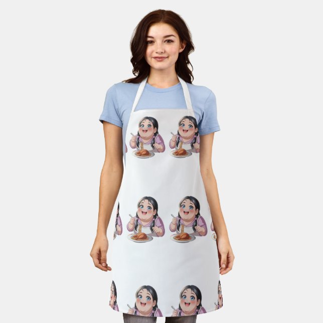 Eat today fasting tomorrow  schürze (Getragen)