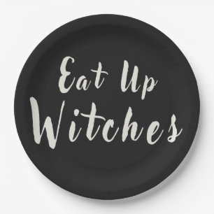Eat Up Hexen Spaß Halloween Chic Black Pappteller