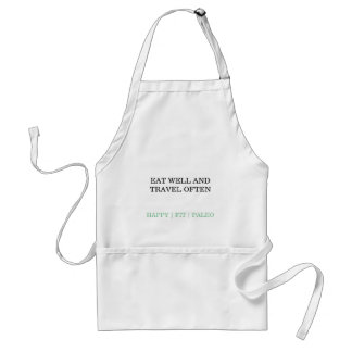 eat well and travel often apron schürze
