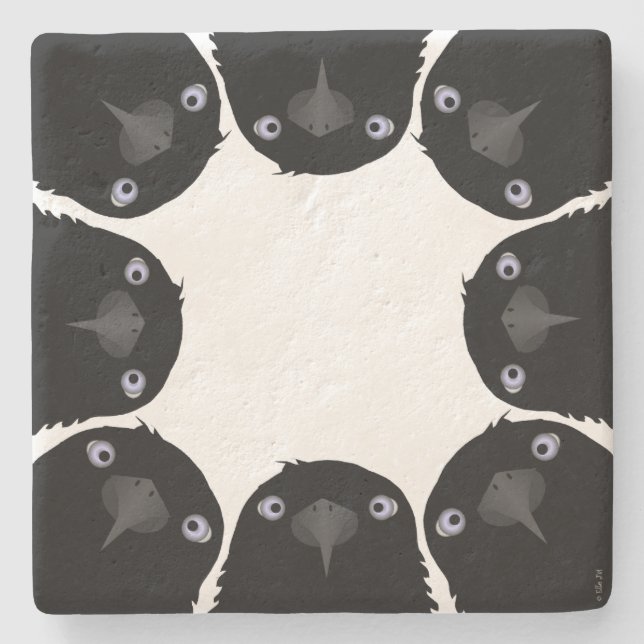 Eating Crow Stone Coaster Steinuntersetzer (Vorderseite)