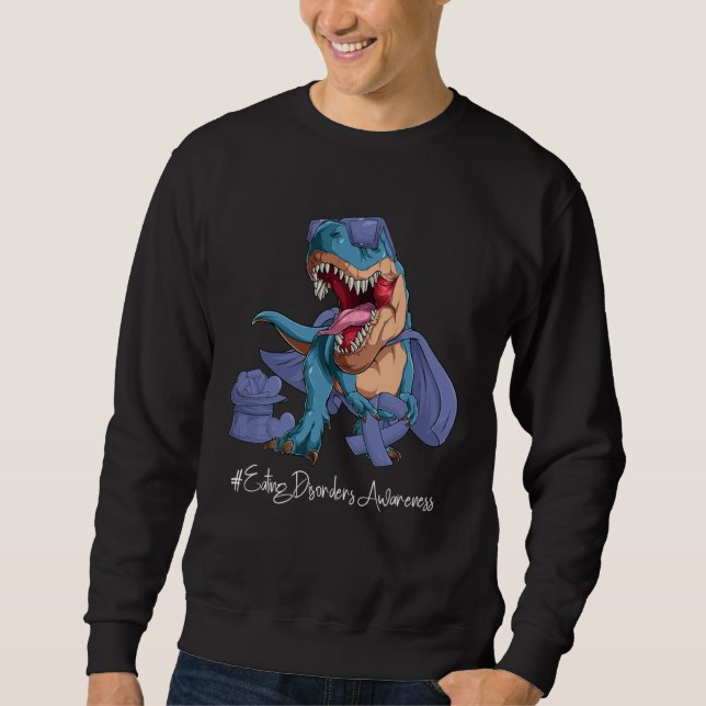 Eating Disorders Awareness Month Periwinkle Ribbon Sweatshirt (Vorderseite)
