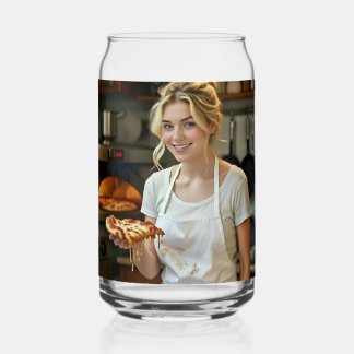 Eating Pizza Photo Personalize Customize Dosenglas