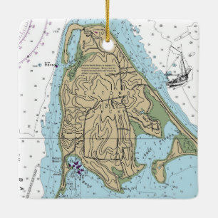 Eatons Neck NY Nautical Christmas Keramikornament