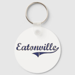 Eatonville Washington klassischer Entwurf Schlüsselanhänger