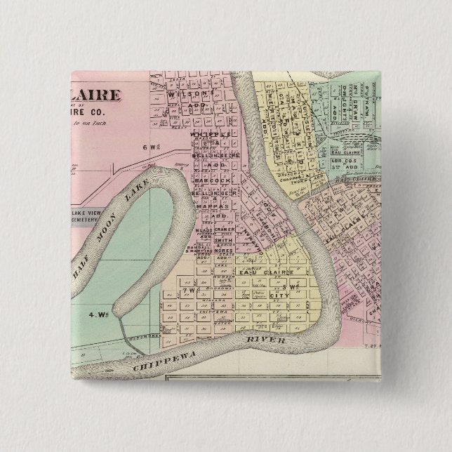 Eau Claire und Medford Button (Vorderseite)