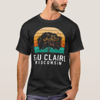 Eau Claire Vintag Sunset Wisconsin Souvenir