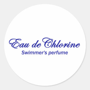 Eau de Chlor Runder Aufkleber