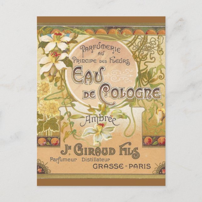Eau de Cologne Ambree Postcard Postkarte (Vorderseite)