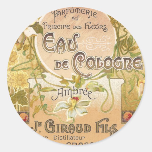 Eau de Cologne Ambree Stickers (Vorderseite)