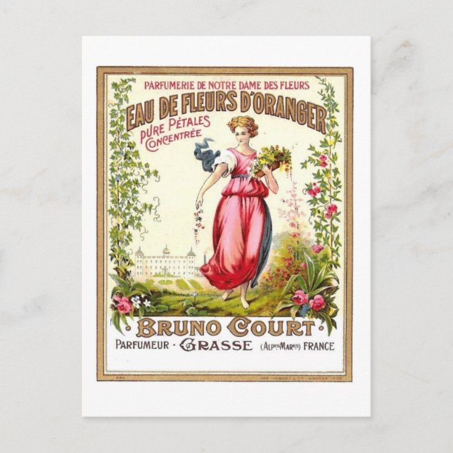 Eau de Fleurs d'Orangers Postcard Postkarte (Vorderseite)