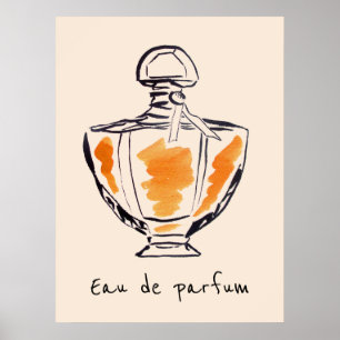 Eau de parfum French Parfüm Flasche Poster