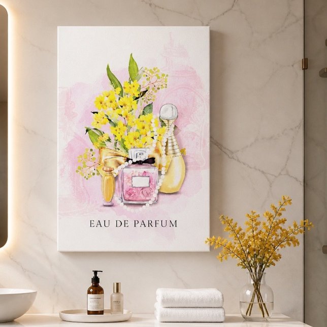 Eau De Parfum und Blume Leinwanddruck (Von Creator hochgeladen)