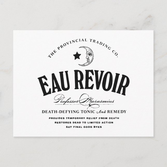 Eau Revoir - Postkarte (Vorderseite)