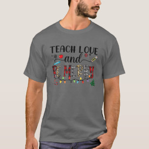 Eb80 Lehre Merry Xmas Liebe Leopard Christm T-Shirt