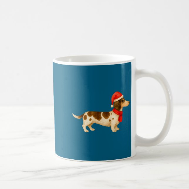 Ebald Christmas Dachshund E Funny Doxie Dog Mom  Kaffeetasse (Rechts)