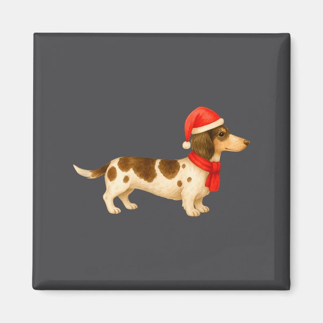 Ebald Christmas Dachshund E Funny Doxie Dog Mom  Magnet (Vorne)