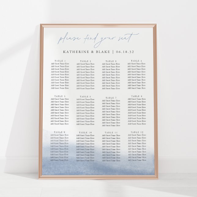 Ebb Tide Seating Chart - Bis zu 12 Tische Poster (Von Creator hochgeladen)