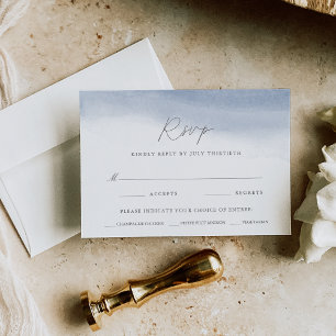 Ebb Tide Wedding Meal Choice RSVP Karte