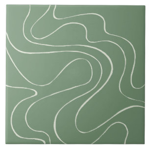 EBB und Flow 2 in grün Fliese