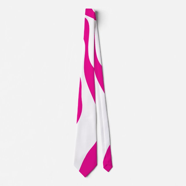 EBB und Flow 4 in Magenta und White Krawatte (Vorderseite)