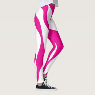 EBB und Flow 4 in Magenta und White Leggings