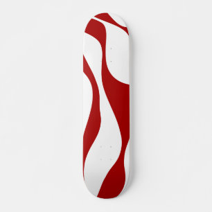 EBB und Flow 4 in rot und weiß Skateboard