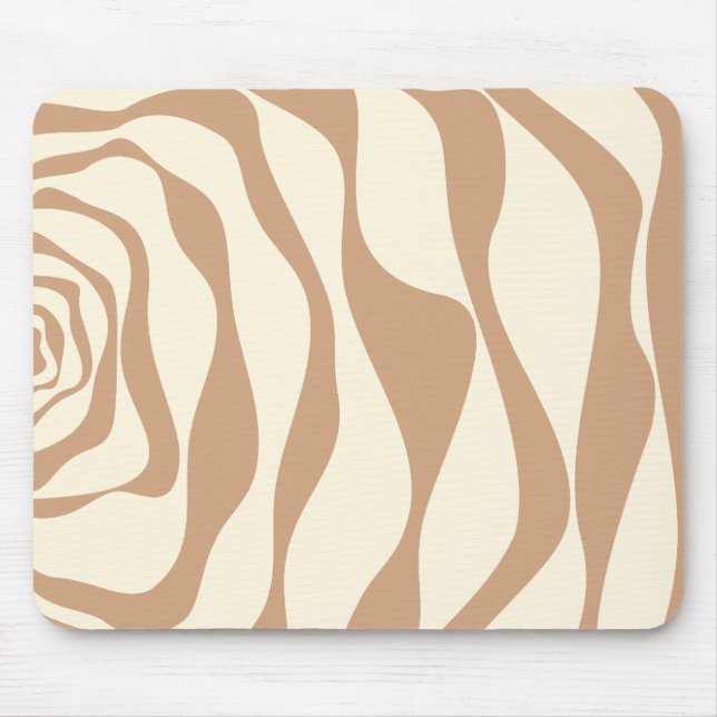 EBB und Flow 4 in Tan und Creme Mousepad (Vorne)