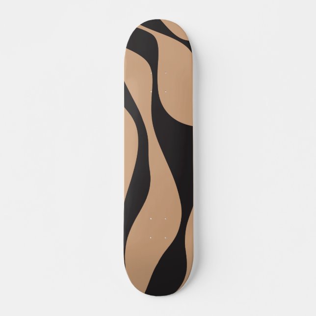 EBB und Flow 4 in Tan und Schwarz Skateboard (Vorne)