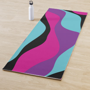 EBB und Flow 4 - Rosa, Lila, Blau und Schwarz Yogamatte