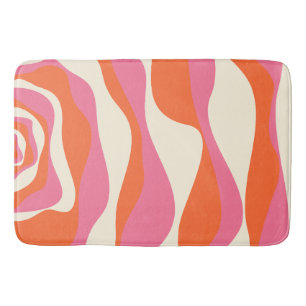 EBB und Flow 4 - Rosa, Orange und Creme Badematte