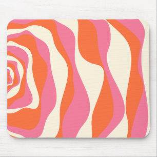 EBB und Flow 4 - Rosa, Orange und Creme Mousepad