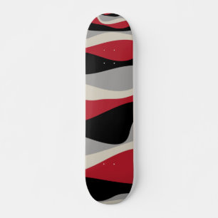 EBB und Flow 4 - Rot, Grau, Schwarz und Knochen we Skateboard
