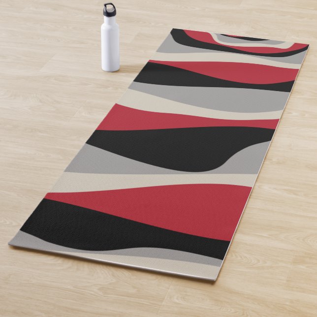 EBB und Flow 4 - Rot, Grau, Schwarz und Knochen we Yogamatte (Beispiel)