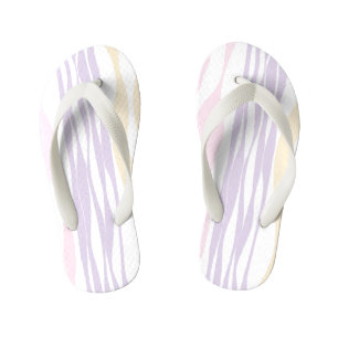 EBB und Flow - Pastellrosa, Gelb und Lila Kinderbadesandalen