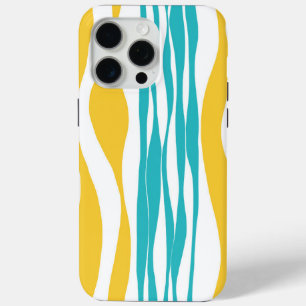 Ebb und Flow - Türkis & Gelb Case-Mate iPhone Hülle