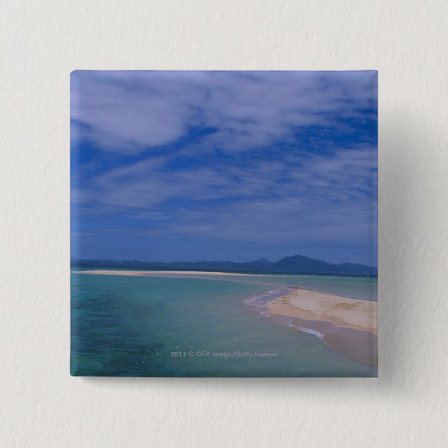 Ebbe am Strand Button (Vorderseite)