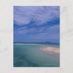 Ebbe am Strand Postkarte
